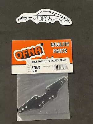 Ofna Vintage RC Car Part # 37030 Black Fiberglass Shock Tower • $13.99