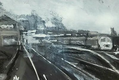 Railway Series Q12  Original Mixed Media Painting On Paper  • £25