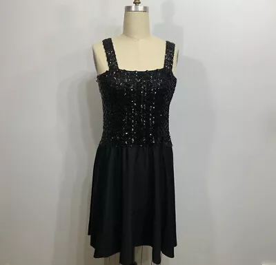 Vintage Dress 70s Does Flapper Sequin Small • $22