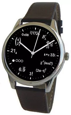  Math Dial  Large Theme Watch Has Physics Equation At Each Hour Indicator • $60