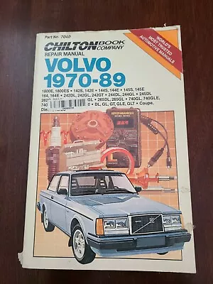 Chilton Volvo 1970-1989 Shop Repair Manual  # 7040   Gas & Diesel  Free Shipping • $10