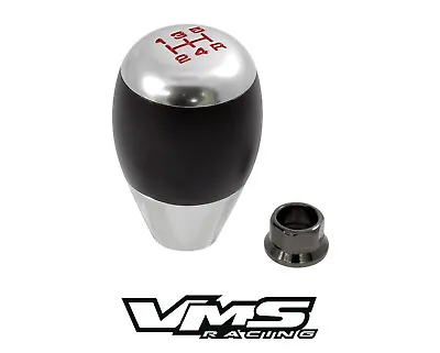 Vms Racing Black Silver Cnc Billet Gear Lever Shift Knob For Mitsubishi 5 Speed • $21.95