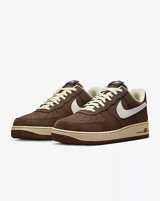 NEW Men's Size 10 Nike Air Force 1 '07 Low Dark Mocha Brown FZ3592-259 Shoes • $102.95