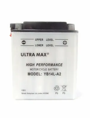 Ultramax YB14L-A2 Gel Battery Kawasaki Z 900 • £35.99