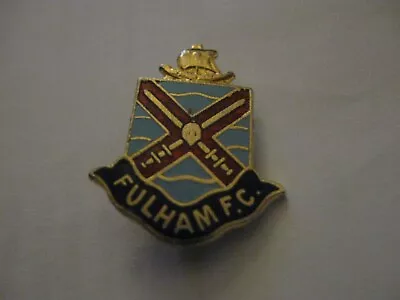 Rare Old Fulham Football Club Blue Enamel Brooch Pin Badge By Coffer London • £5