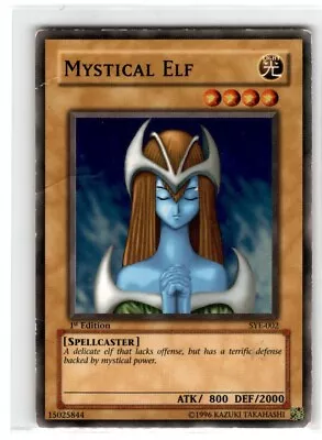 Yu-Gi-Oh! Mystical Elf Common SYE-002 Heavily Played 1st Edition • $2.04