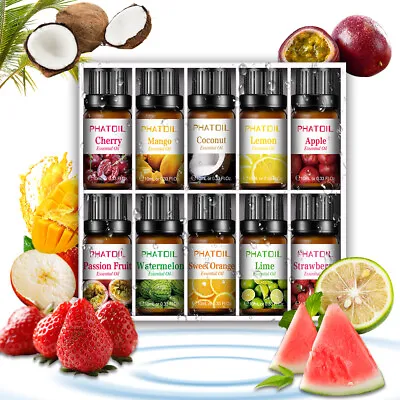 Pure Essential Oils Gift Box Set Natural Aroma Essential Oil -Top  6/10/12/15pcs • £13.99
