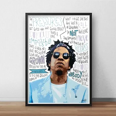 £9.99 • Buy Jay-Z Poster / Print / Wall Art A5 A4 A3 / Rapper / Empire State Of Mind