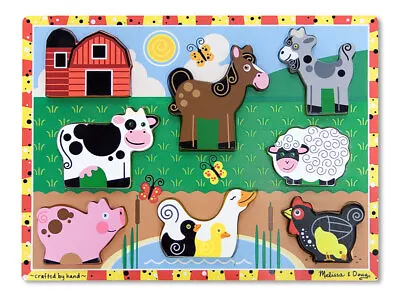 Melissa And Doug Farm 8 Piece Jigsaw Puzzle • $18.39