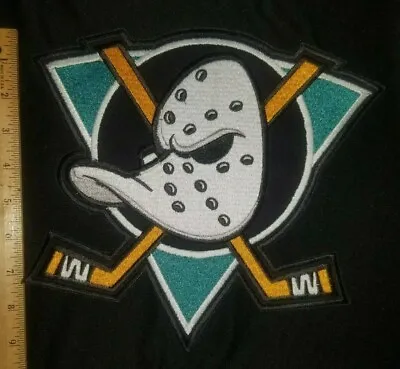 Vintage Huge NHL ANAHEIM MIGHTY DUCKS HOME IRON ON JACKET PATCH • $24.88