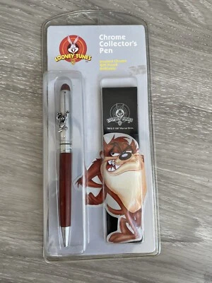 $10 • Buy Vintage Looney Tunes Tazmanian Devil Pen & Gift Pouch Warner Bros Sealed