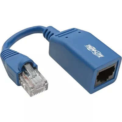 Tripp Lite Cisco Console Rollover Cable Adapter [M/F] - RJ45 To RJ45 Blue 5 In • $20.69