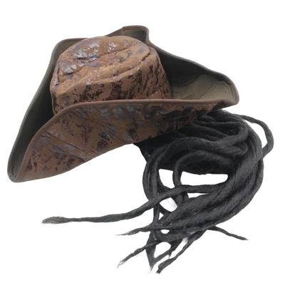 £13.64 • Buy Pirate Hat Rtificial Leather Ccs Jack Sparrow  For Cosplay Party A