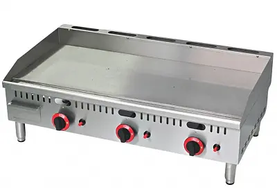 £599 • Buy Commercial 3 Burner Gas Griddle Counter Top 950mm Wide Natural Gas Or LPG