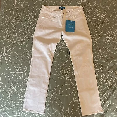 MIH Jeans Paris Mid Rise Cropped Slim Leg White Size 31 With Tags • $44.38