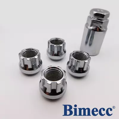 Locking Wheel Nuts M12x1.5 Open (Bimecc) Volvo 740 760 780 940 C30 S40 V40 V50 • $21.12