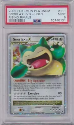 $40.44 • Buy Pokemon 2009 Rising Rivals SNORLAX LV.X Holo (111/111)  PSA 9