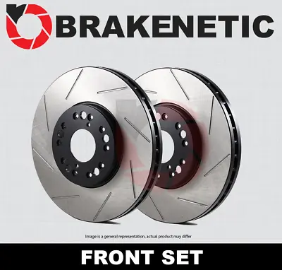FRONT SET BRAKENETIC Premium Slot Brake Rotors F-Sport 356mm BNP44204.SS • $384.84