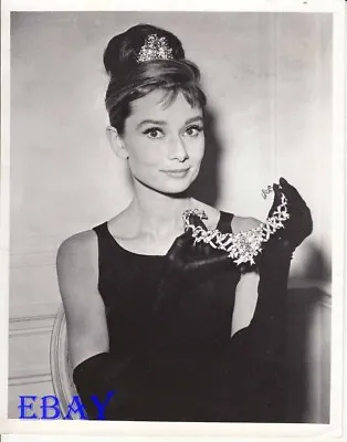$49 • Buy Audrey Hepburn Smiles And Holds Big Necklace RARE Photo