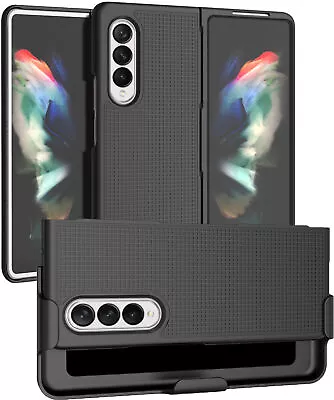 $19.95 • Buy Hard Case Cover And Belt Clip Holster Stand For Samsung Galaxy Z Fold 3 5G Fold3