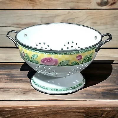 Villeroy & Boch Colander  French Garden  Enameled Metal Strainer 9” X 5” • $28.85