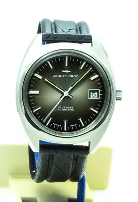 RARE VINTAGE JAQUET DROZ Automatic Swiss WATCH ETA 2783 1970's - NEW OLD STOCK • £625