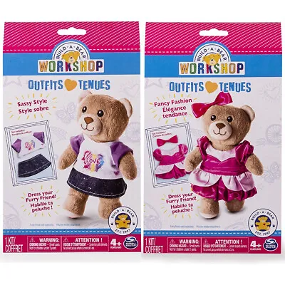 £5.98 • Buy Build A Bear Workshop Fashion Outfit Small Stuffed Animal Clothing Gift Box Set