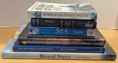 Bundle Joblot Mix Of NAVY Naval Maritime Ship History Military Books X 7 • £6.99