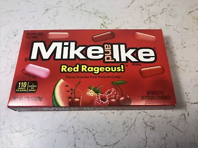 1 THEATER BOX * Mike And Ike Red Rageous! Chewy Assorted Fruit Flavored Candy • $12.95