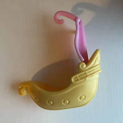 Yellow Boat Pink Flag Sail Toy Replacement Piece Part MLP Sundae Roller Coaster • $2