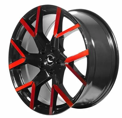 BARRACUDA TZUNAMEE EVO Black Gloss Flashred Rim 8.5x19 - 19   5x114.3... • $581.60