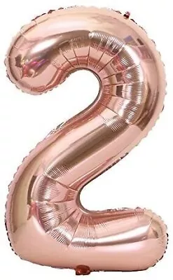 1-100 Pcs 32  40  Foil Number Balloons Wholesale Prices Helium Party Rainbow Uk • $111.25