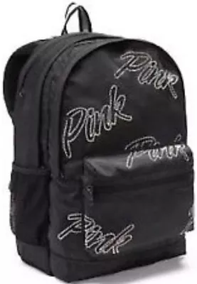 Victoria Secret PINK Bling Logo Campus Backpack. • $89.99