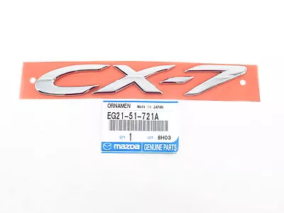 Genuine OEM Mazda EG21-51-721A Rear Nameplate Lift Gate  CX-7  Badge 07-12 CX-7 • $17.80