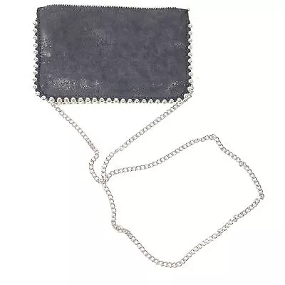 Zara Women's Studded Crossbody Wallet Bag Black Faux Suede • $21.24