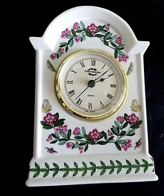£48.64 • Buy Portmeiron Porcelain Mantel Quartz Clock Botanic Garden Made In England
