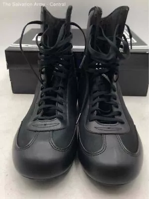 Title Mens Speed Flex Encore Black High-Top Lace Up Boxing Sneakers Size 11 • $9.99