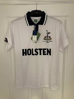 New Tottenham Hotspur 1991 FA Cup Final Score Draw Shirt Size Small: Read Desc • £22