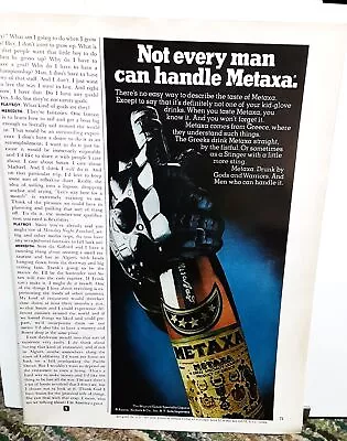 1978 Metaxa Liqueur Greece 70s Original Print Ad Vintage • $4.50