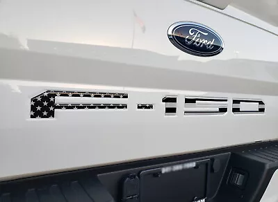 American Flag Reflective Letters Compatible With FORD F-150 Logo Tailgate Insert • $35