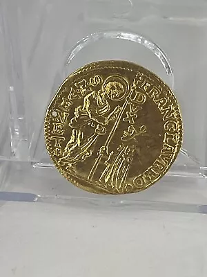 1752-62 Gold Coin Venice Italy Zecchino Ducat Francesco Loredano • $650