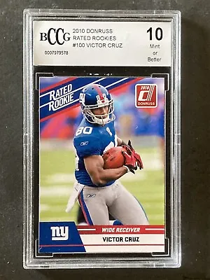 2010 Donruss Rookies Victor Cruz RC Giants BCCG 10 • $4.95