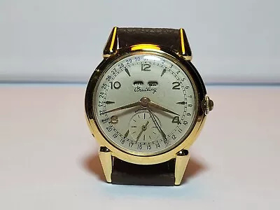 BREITLING  Triple Calendar  WRIST WATCH FOR MEN - CA 1950: • $165.50