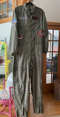 Top Gun Maverick Flight Suit Official Costume By Leg Avenue Patches Men’s M/L • $49