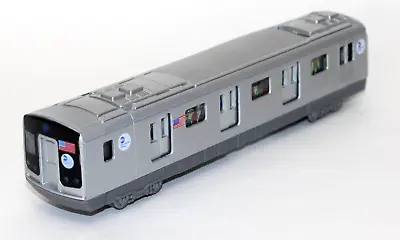 Daron Pullback Floor Train NYC MTA Subway Car 7 1/4  With Light And Sound New • $18.99