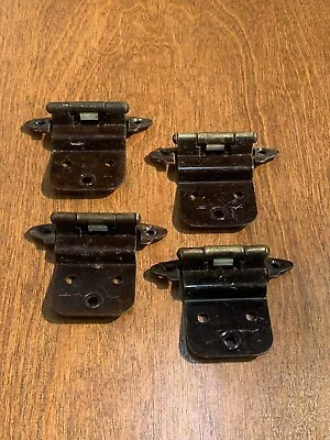 $12.25 • Buy 4 Vintage Offset Cabinet Cupboard Door Hinges Distressed Reclamation Hardware