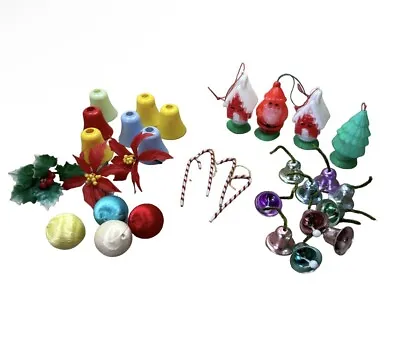 Vintage Christmas Decorations Bulk Lot Candy Containers HFC Barnes 1972 • $36.48