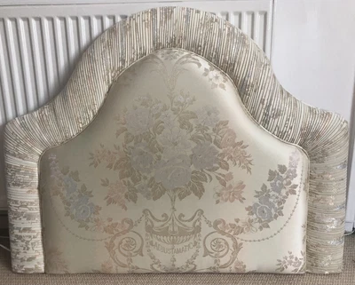 £55 • Buy Single Bed Headboard With Traditional Floral Fabric Design By Adjustamatic.