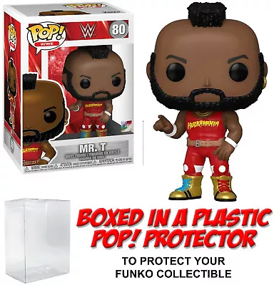 Funko POP! WWE ~ MR. T W/HULKAMANIA OUTFIT (#80) W/Protector Case ~ Wrestling • $15.29