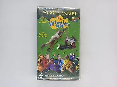 The Wiggles Wiggly Safari Steve Irwin (VHS Tape 2002) Video Cassette ABC Kids • $24.99
